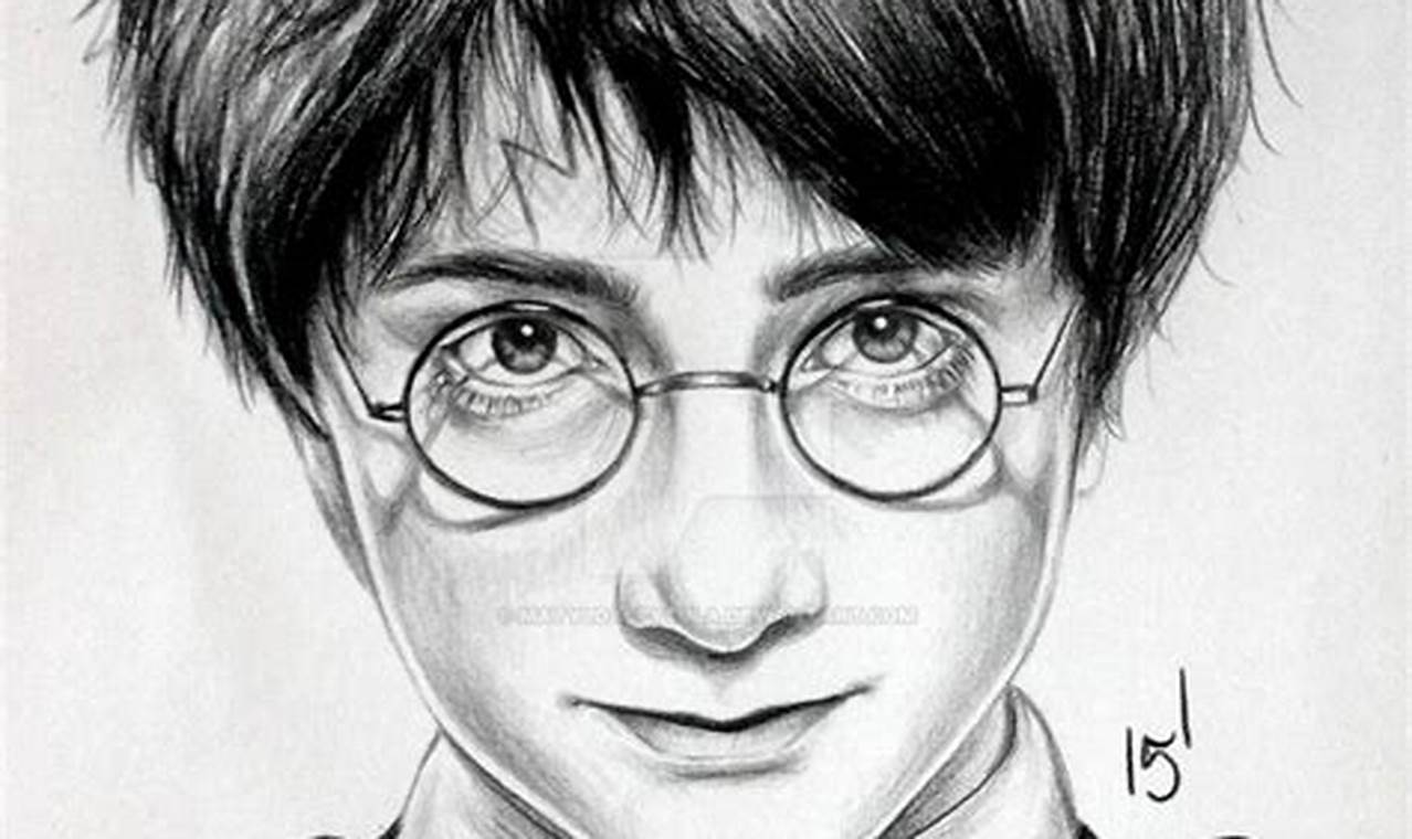 Pencil Sketch of Harry Potter: A Masterpiece of Art