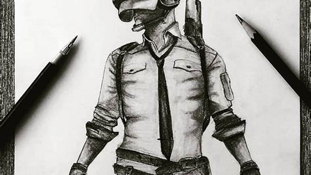 Pencil Sketch of Pubg: A Step-by-Step Guide for Beginners