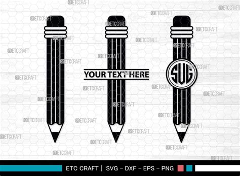 Download Pencil Monogram Commercial Use Free PSD Mockups