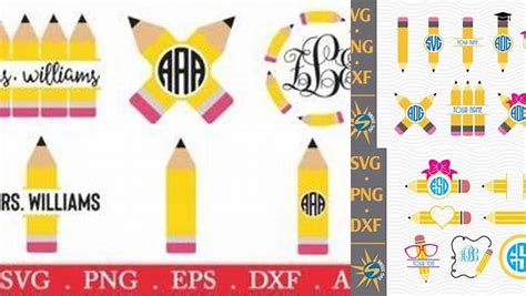 Download Pencil Monogram Easy Edite