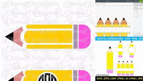 Download Pencil Monogram Files For Crafts