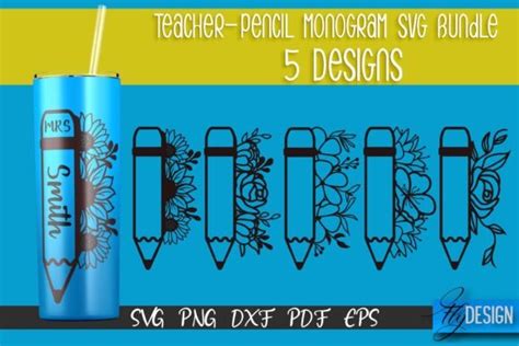 Download Pencil Monogram Printable