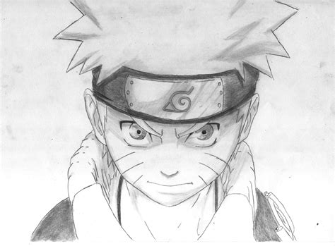 Pencil Naruto Characters Drawing Face
