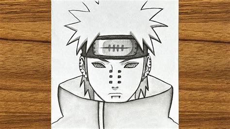 Pencil Pain Naruto Drawing