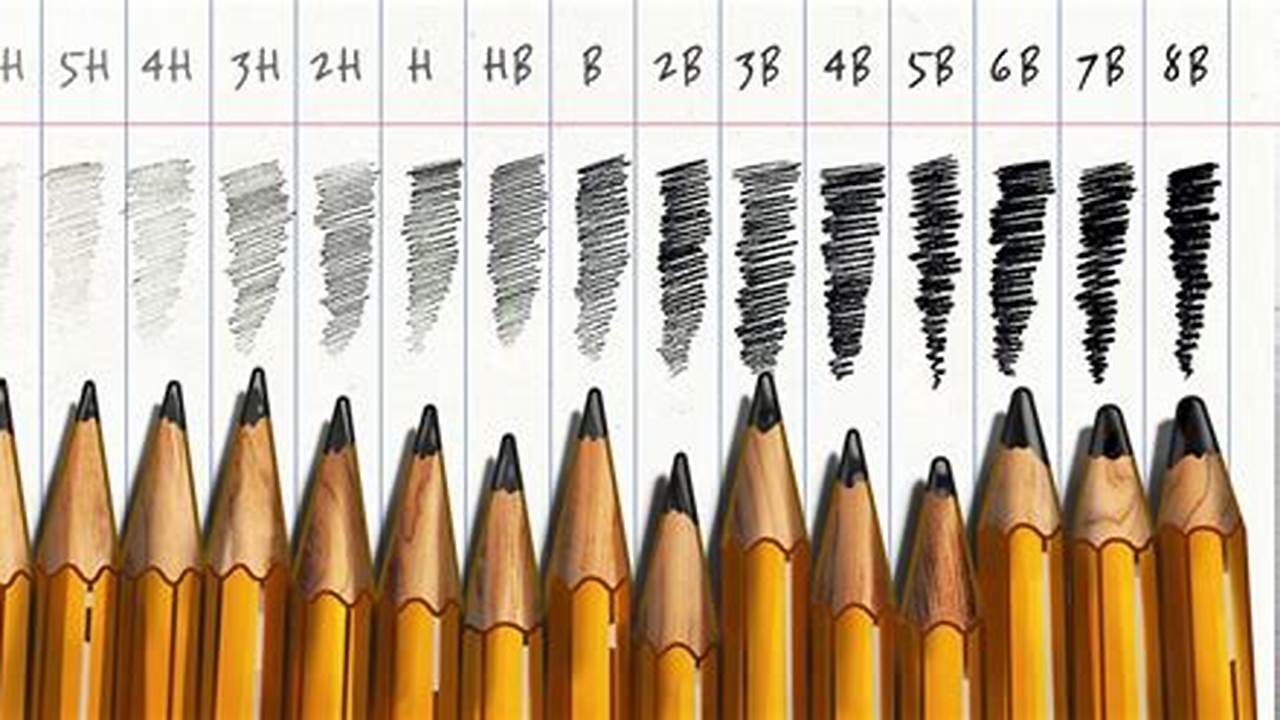 Pencils Different Shades