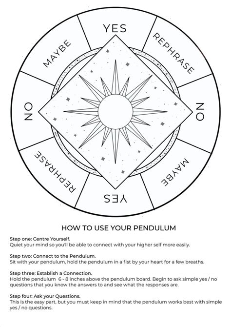 Pendulum Board Template