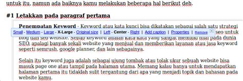 Penempatan keyword natural SEO