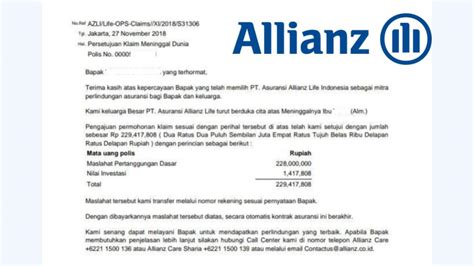 Pengajuan Klaim Asuransi Allianz