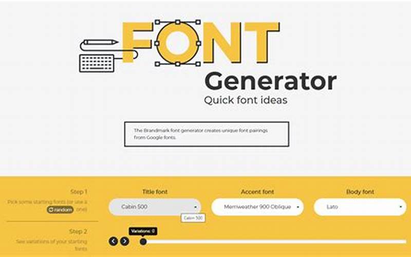 Pengenalan Font Online Generator