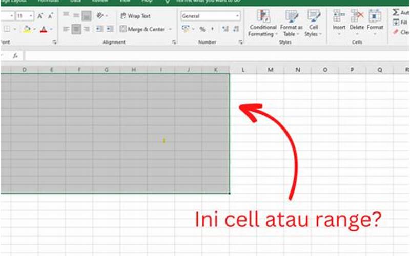 Pengenalan Range Pada Excel