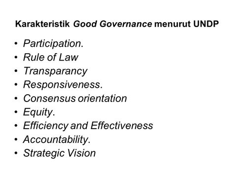 Pengertian Good Governance Menurut World Bank