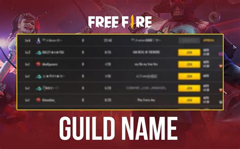 Nama Guild FF
