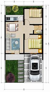 penggunaan ruang desain rumah type 40