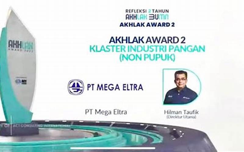 Penghargaan Pt Mega Elang Pratama