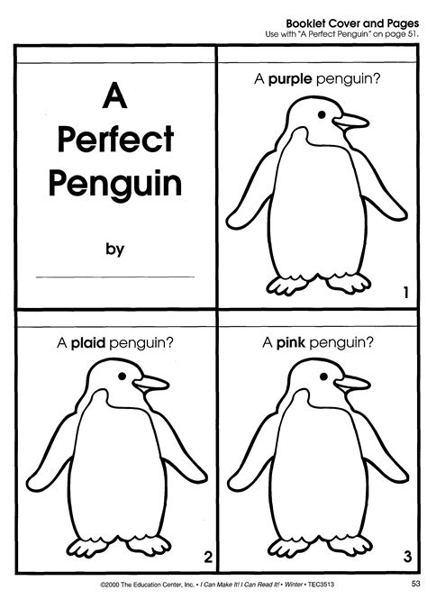 Penguin Worksheets For Kindergarten