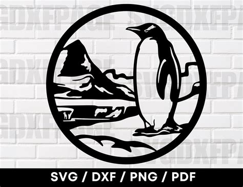 Download Penguin Drawing Illustrations DXF Files
