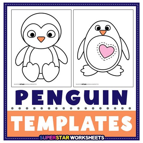 Penguin Template For Bulletin Board Printables