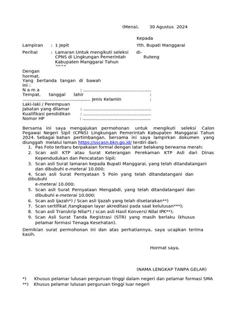 Ilustrasi pengumuman CPNS