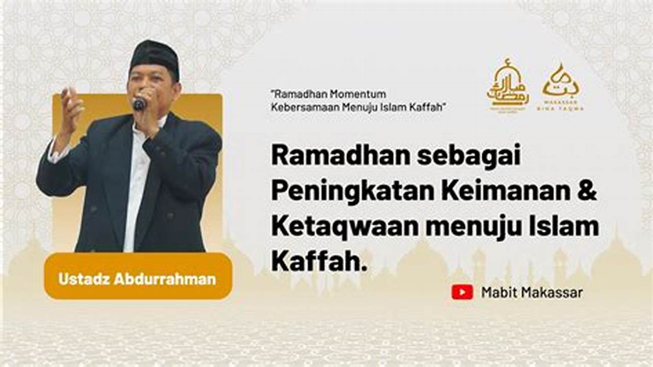 Peningkatan Keimanan, Ramadhan