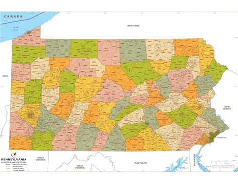 Pennsylvania Pennsylvania Zip Code Maps Dispensary PA