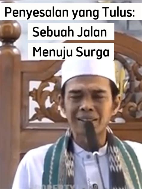 Penyesalan yang tulus