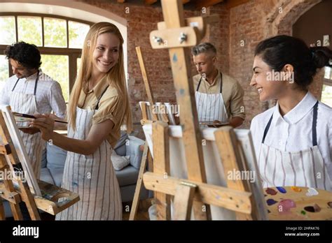 People Enjoying Art Class