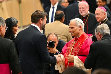 People Greeting Pope