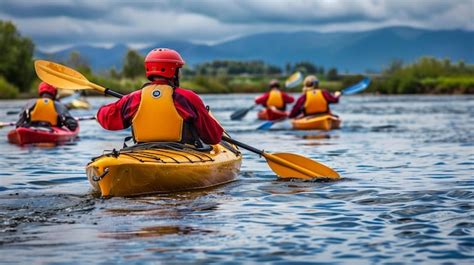 People Kayaking
