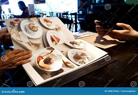 People choosing menu
