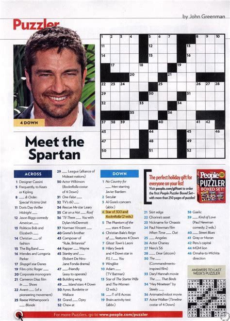 Peoples Magazine Crossword Puzzles Printable