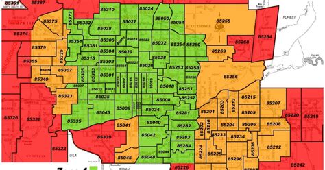 Zip Code Map Peoria Az World Map