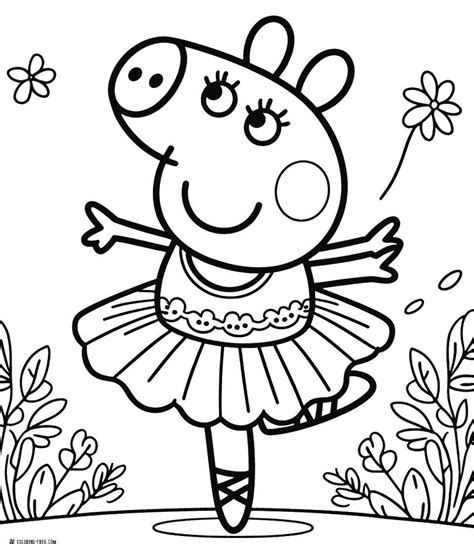 Peppa Pig Coloring Pages Free