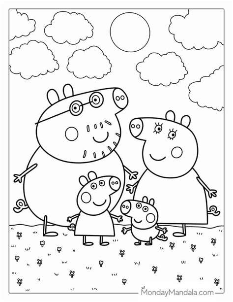 Peppa Pig Coloring Pages Momjunction