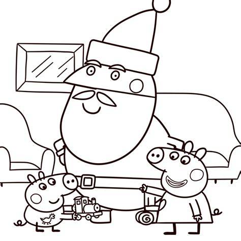 Peppa Pig Holiday Coloring Pages
