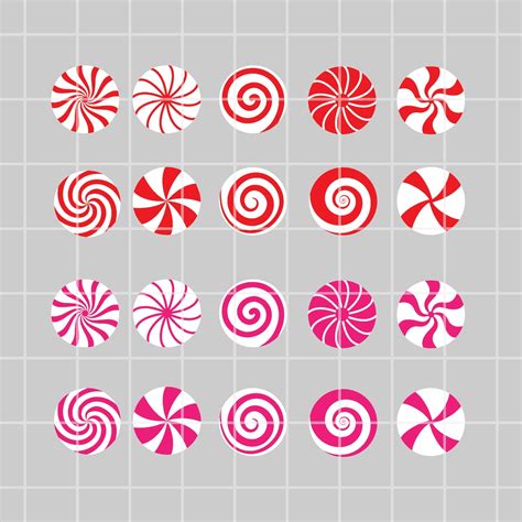 Unleash Your Creative Candy Canes: The Peppermint Swirl SVG - The Sweetest Addition to Your Design Arsenal!