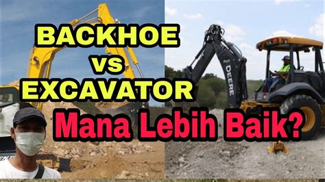 Perbedaan Antara Backhoe Loader dan Excavator