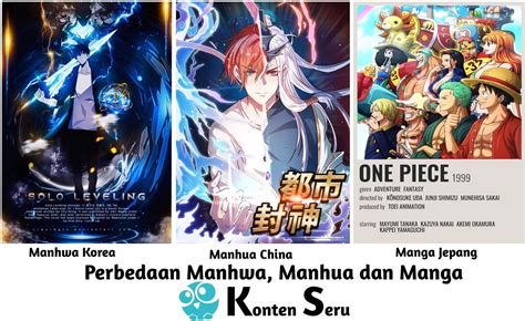 Perbedaan Antara Manhua dengan Manhwa dan Manga