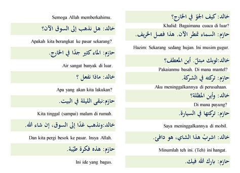 Percakapan Bahasa Arab Di Sekolah
