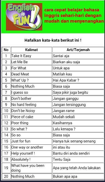 Percakapan sehari-hari