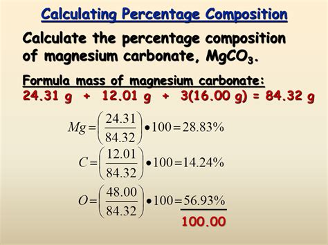 Percent Composition, Empirical Formulas, & Molecular Formulas Worksheet