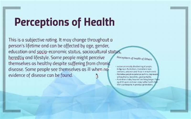 Perception Of Health And Illness