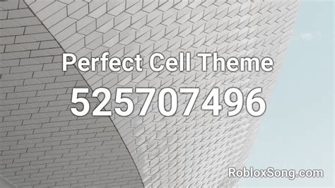 Perfect Cell Theme Roblox Id