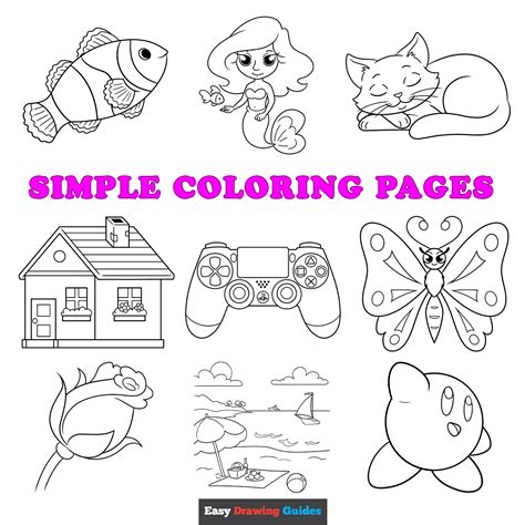 Perfect Themes for Simple Coloring Sheets