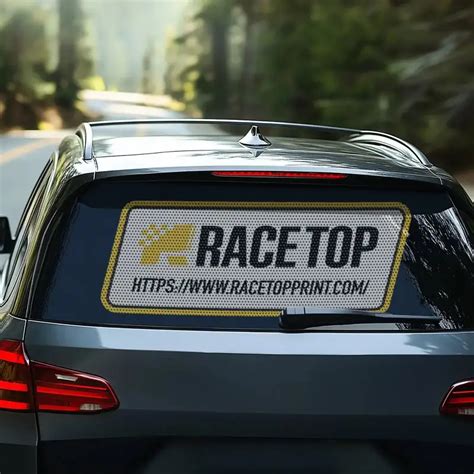 Perforated Car Window Decals Uk