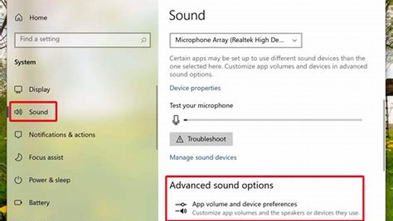 Perform A Windows Search For Sound And Open Sound Settings., Images