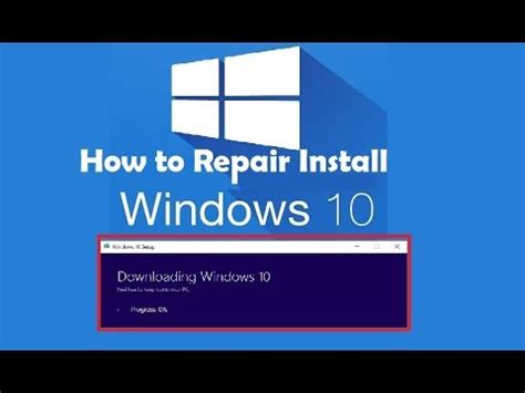 Perform a Repair Install of Windows
