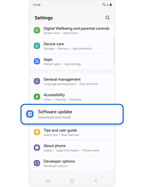 Perform a Software Update on Your Phone