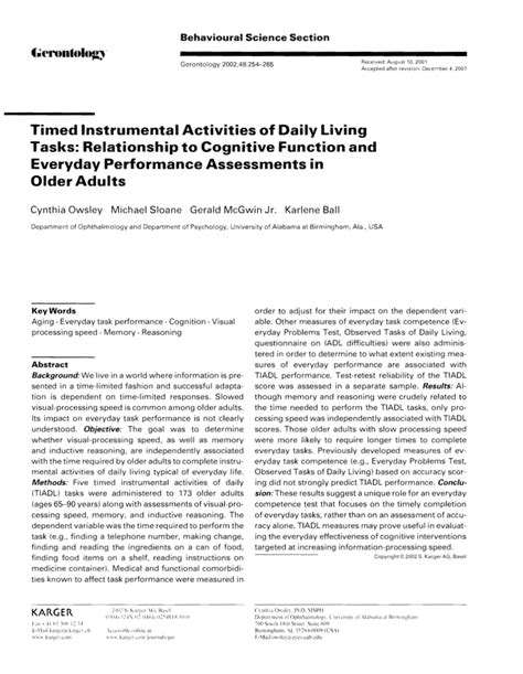 Performance for Everyday Tasks