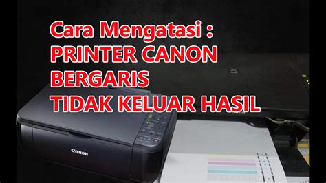 Periksa hasil cetakan di printer Canon MP287