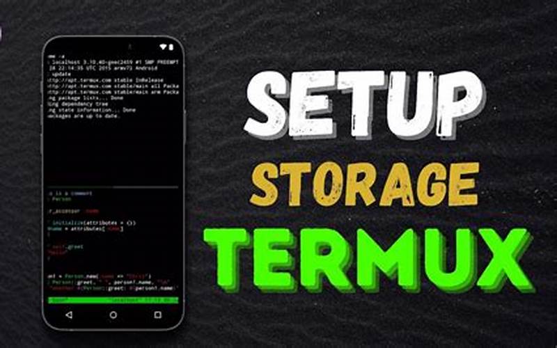 Perintah Termux-Setup-Storage